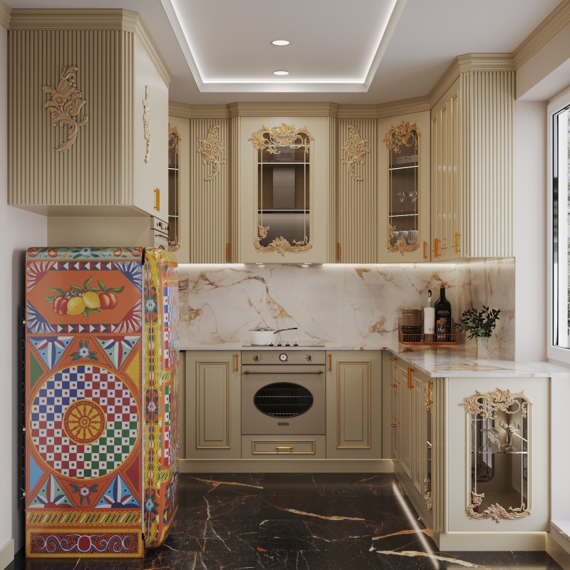 Exclusive solid wood kitchen Tentation
