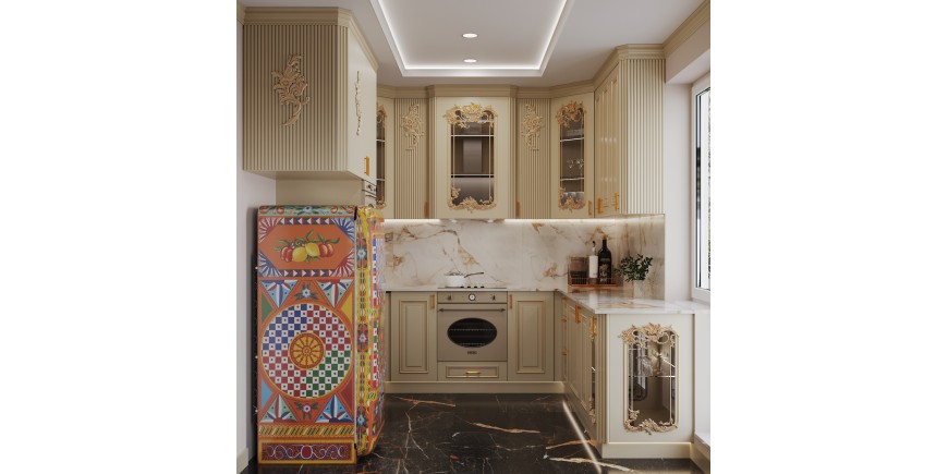 Exclusive solid wood kitchen Tentation
