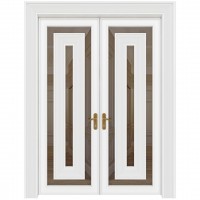 Interior doors made of solid wood Vetro 9