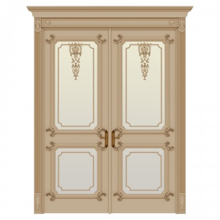 Межкомнатная двойная дверь из массива дерева Palazzo 1