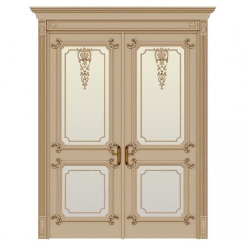 Межкомнатная двойная дверь из массива дерева Palazzo 1