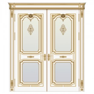 Межкомнатная двойная дверь из массива дерева Palazzo 2