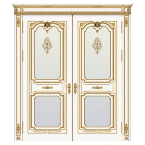 Межкомнатная двойная дверь из массива дерева Palazzo 2