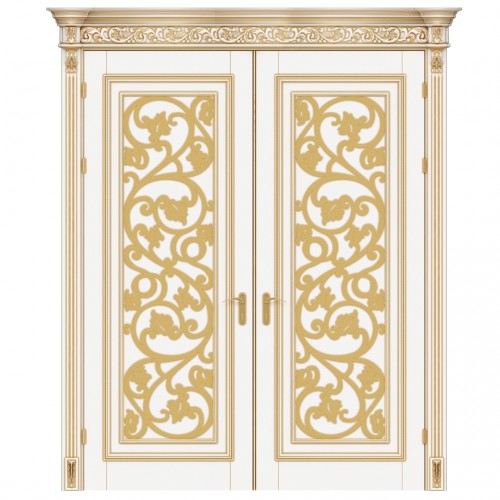 Межкомнатные двери подвесные с массивом дерева Art Deco 1