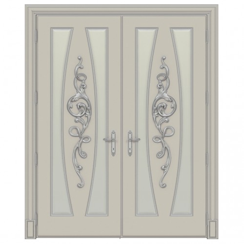 Межкомнатные двери подвесные с массивом дерева Art Deco 2