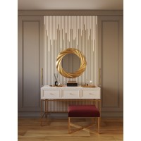 Wall mirror Tsunami 100 cm gold