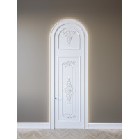 Interior doors with transom Arte 1 solid wood