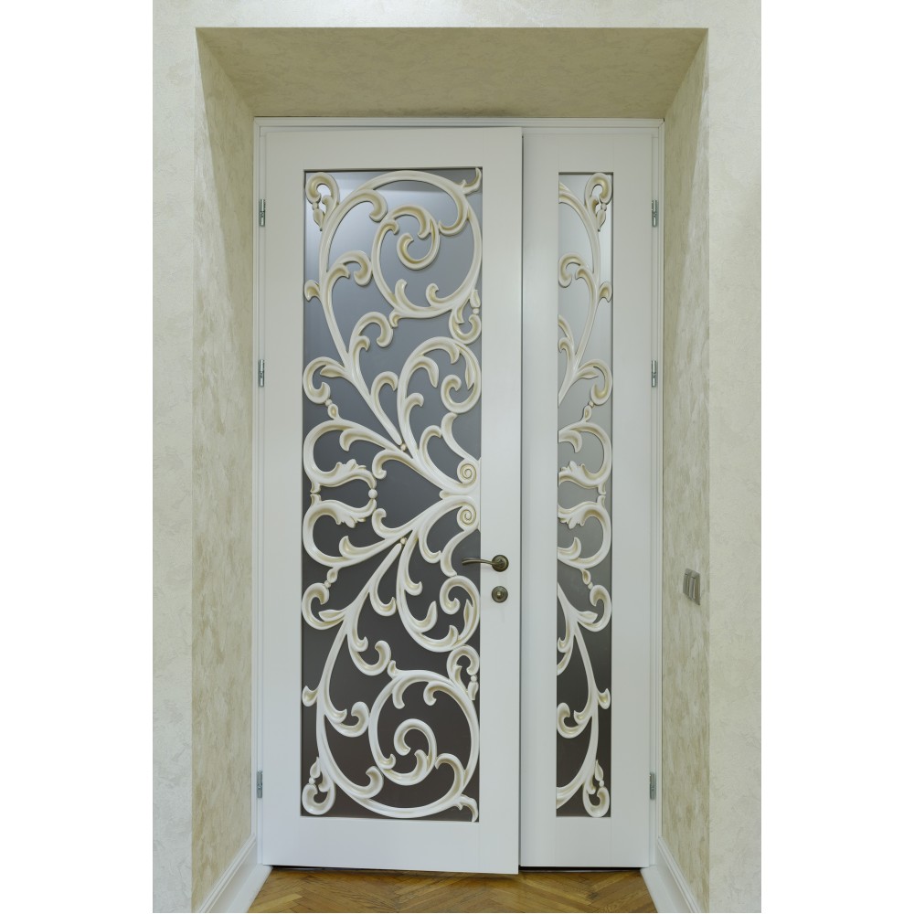 One-and-a-half interior doors Verona 3 solid wood