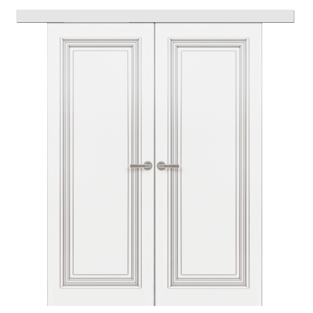 Double sliding interior doors made of solid wood Lorenzo 2