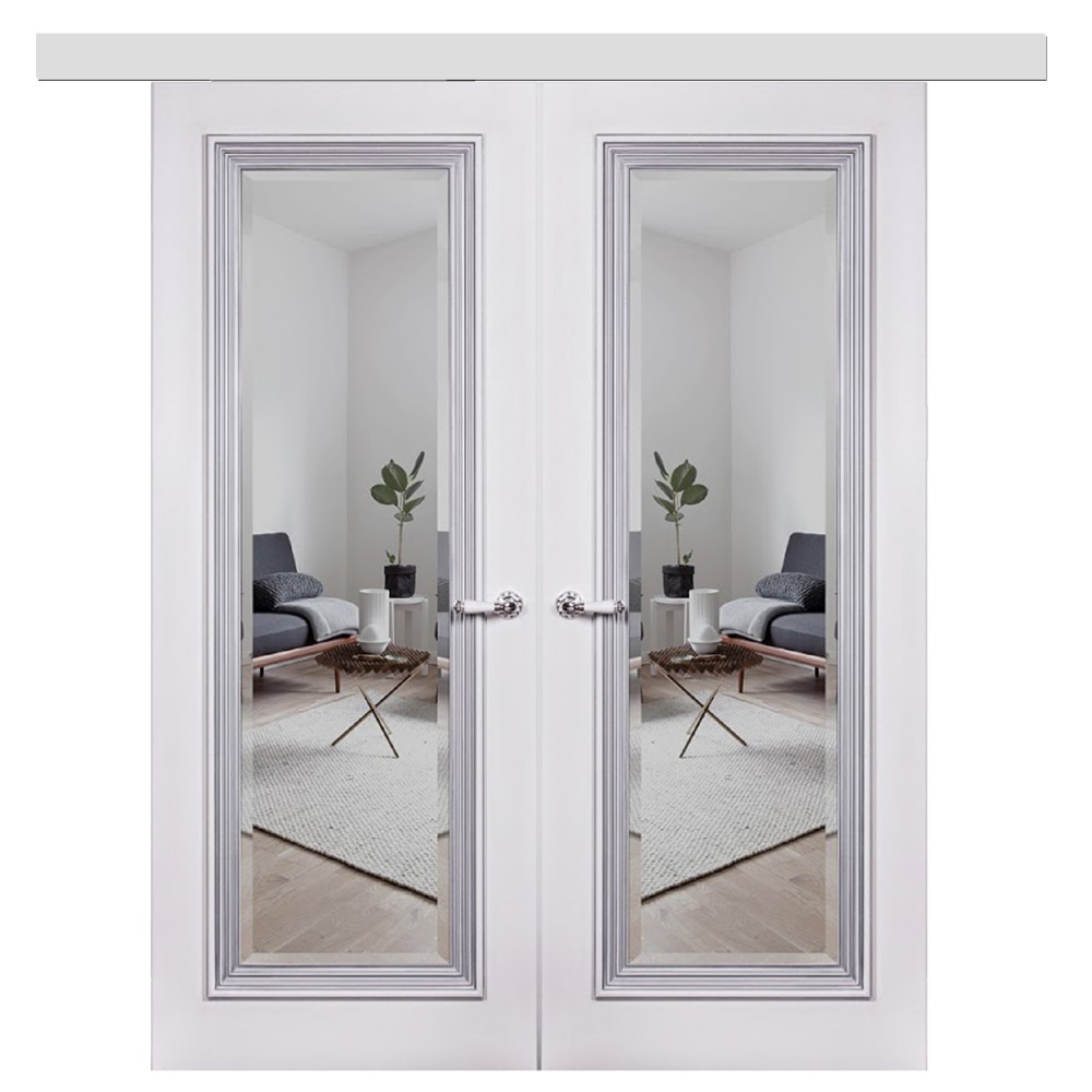 Double sliding interior doors made of solid wood Lorenzo 7