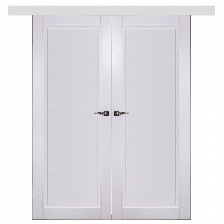 Double sliding interior doors made of solid wood Luisa 2