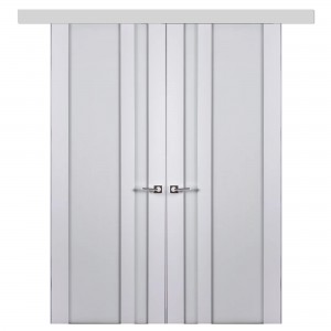 Двойная раздвижная межкомнатная дверь из массива дерева Verdi