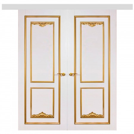 Bourbon solid wood double sliding interior doors