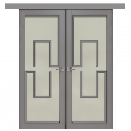 Double sliding interior doors made of solid wood Lobo