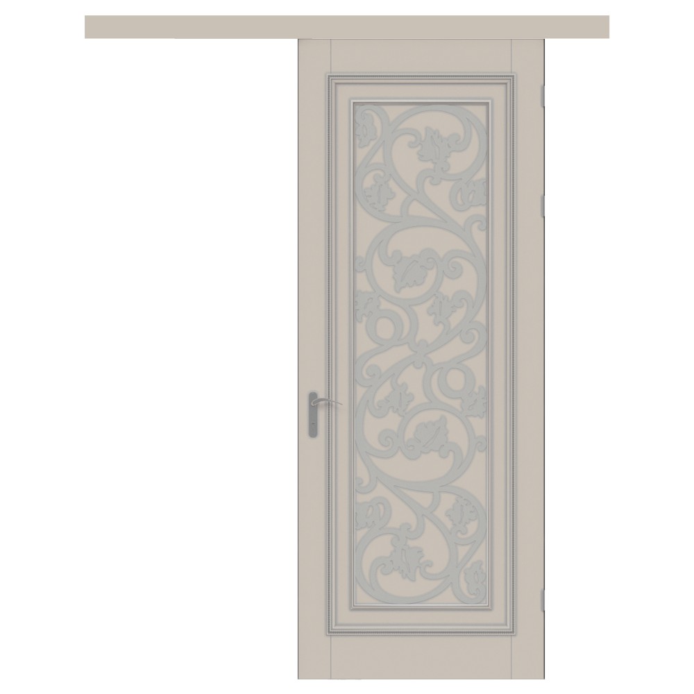 Art Deco solid wood sliding interior doors