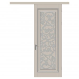 Art Deco solid wood sliding interior doors