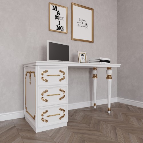 Writing desk Flora made of solid wood