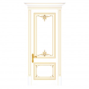 Brume 2 White Patina Solid Wood Interior Doors