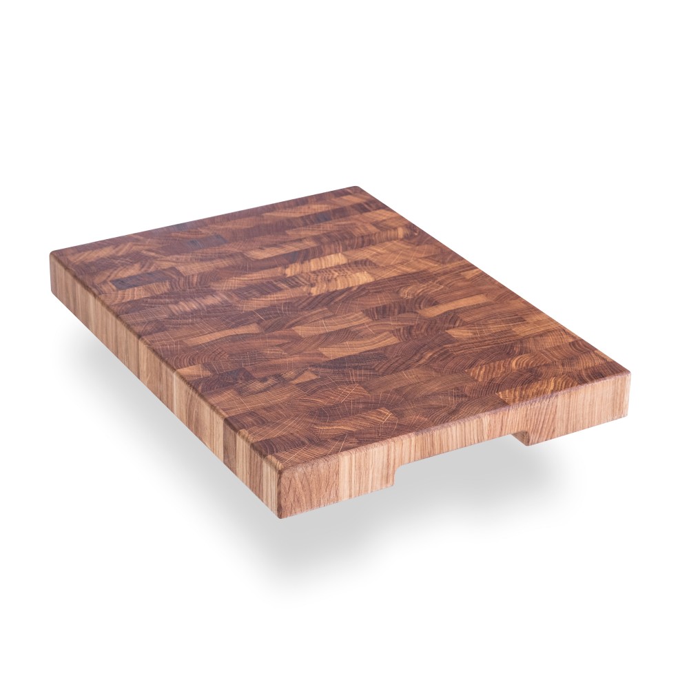 Cutting board 20x30x3 cm end made of premium oak of the Casa Verdi brand