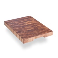 Cutting board 20x30x3 cm end made of premium oak of the Casa Verdi brand. Photo 1