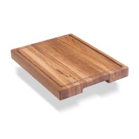 Cutting board 20x30x3 cm panel made of premium oak of the Casa Verdi brand. Photo 1