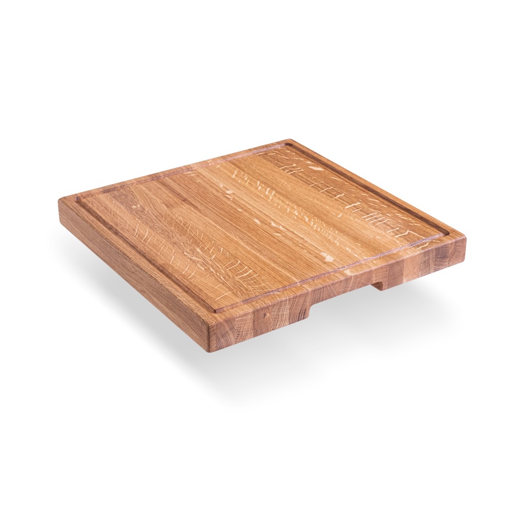 Cutting board 40*40*4 cm panel made of premium oak of the Casa Verdi brand