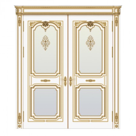 Подвійні двері з масиву ясена Palazzo 2  - Фото 1