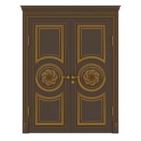 Двойные двери из массива ясеня Napoly 6. Photo 1
