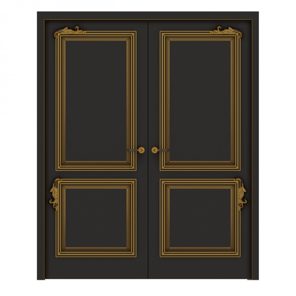 Двери двойные из массива вишни Elegante 1