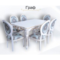 Комплект стол Граф раскладной + стулья Венеция 6 шт. Photo 1