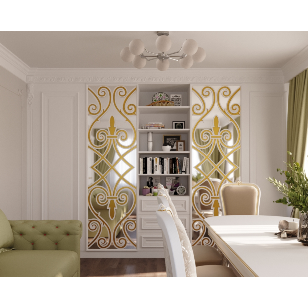 Шафа Art Deco масив вільхи