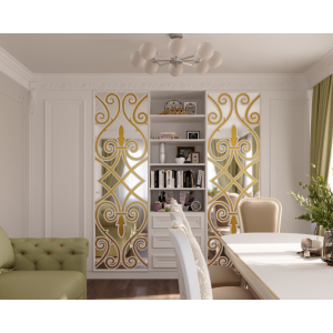 Шафа Art Deco масив вільхи