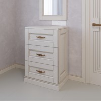 Casa Verdi bedside table made of solid ash with one gray drawer 600 mm x 300 mm x 500 mm. Photo 1