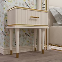 Casa Verdi bedside table made of solid ash with one gray drawer 600 mm x 300 mm x 500 mm. Photo 1
