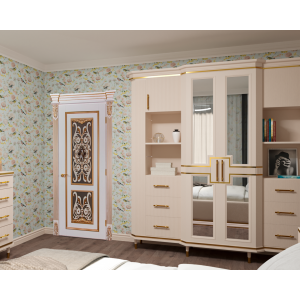 A wardrobe made of solid alder 250x3.08x54.5