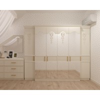 A wardrobe made of solid alder 250x3.08x54.5. Photo 1