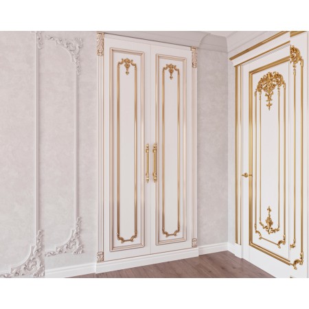 A wardrobe made of solid alder 250x3.08x54.5  - Фото 1