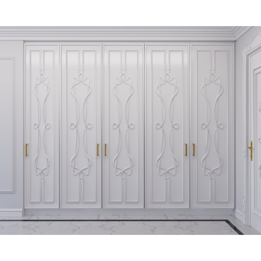 A wardrobe made of solid alder 250x3.08x54.5