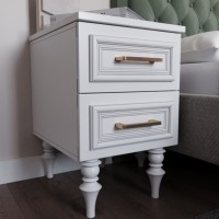 Casa Verdi bedside table made of solid ash with one gray drawer 600 mm x 300 mm x 500 mm. Photo 1