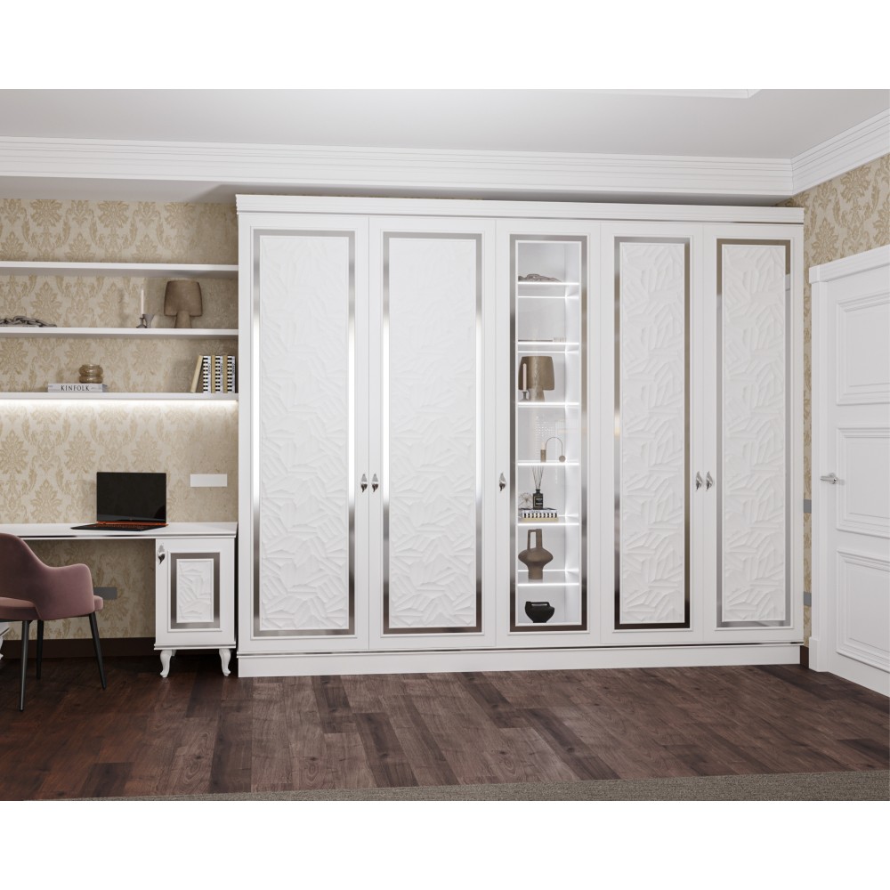 A wardrobe made of solid alder 250x3.08x54.5