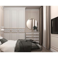 A wardrobe made of solid alder 250x3.08x54.5. Photo 1