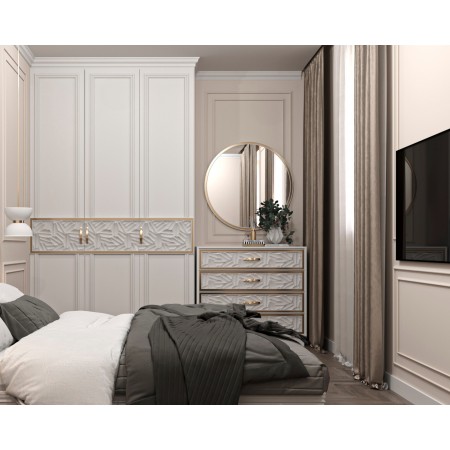 A wardrobe made of solid alder 250x3.08x54.5  - Фото 1