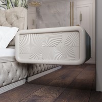 Casa Verdi bedside table made of solid ash with one gray drawer 600 mm x 300 mm x 500 mm. Photo 1