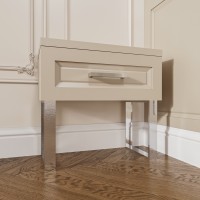Casa Verdi bedside table made of solid ash with one gray drawer 600 mm x 300 mm x 500 mm. Photo 1