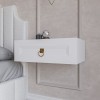 Casa Verdi bedside table made of solid ash with one gray drawer 600 mm x 300 mm x 500 mm - Фото 2