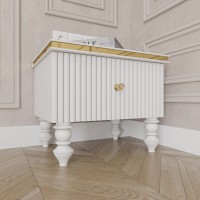 Casa Verdi bedside table made of solid ash with one gray drawer 600 mm x 300 mm x 500 mm. Photo 1