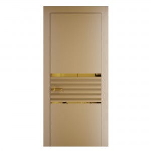 Antica 5 Beige Wood and Metal Interior Doors