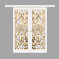 Подвійні розсувні двері Art Deco з масиву вільхи. Photo 1