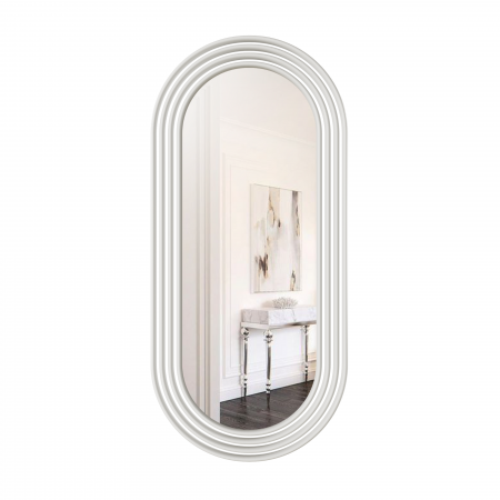 Casa Verdi Zero wall mirror white 174 cm x 80 cm With MDF frame, mirror size 148 cm x 55 cm