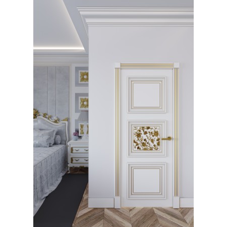 Двери Lorenzo Flora 1 из массива вишни  - Фото 1